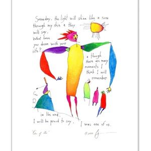 New Brian Andreas Matted Print…One Of Us❤️